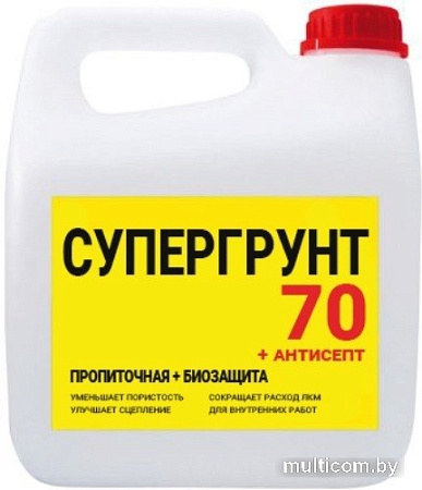 Акриловая грунтовка Super Decor Супергрунт 70 + Антисепт 5 кг