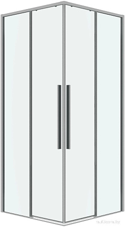 Душевой уголок Grossman Galaxy 80x80x195 300.K33.01.8080.10.00 (хром/прозрачное стекло)