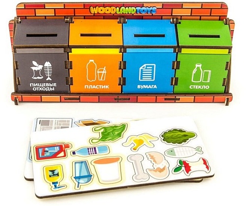 Сортер WoodLand Toys Сортировка мусора 133101