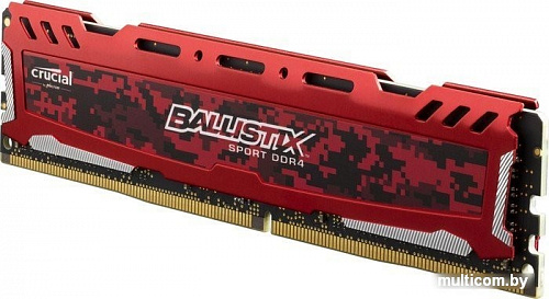 Оперативная память Crucial Ballistix Sport LT Red 4GB DDR4 PC4-19200 [BLS4G4D240FSE]