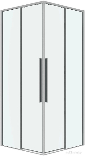 Душевой уголок Grossman Galaxy 80x80x195 300.K33.01.8080.10.00 (хром/прозрачное стекло)
