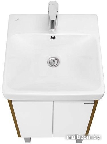 Акватон Тумба с умывальником Сканди Doors 45 1A2787K0SDZ90 (белый/дуб рустикальный)