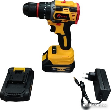 Дрель-шуруповерт Edon AD-21PBL (с 2-мя АКБ, кейс, набор оснастки)