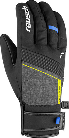 Перчатки Reusch Luca R-Tex XT 6101251-7623 (р-р 10, black melange/safety yellow/brilliant blue)