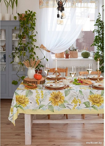 Скатерть Этель Солнечные цветы 4645840