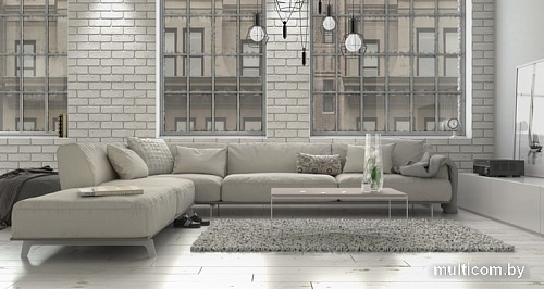 Декоративный кирпич Stone Mill Кирпич шамотный (белый)