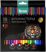 Фломастеры Schoolformat Дикая планета ФЛ18-ДПЛ (18 цв)