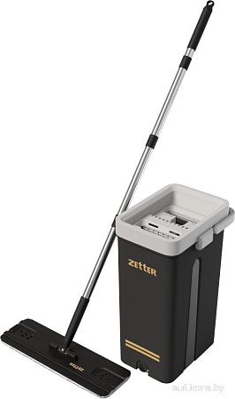Швабра с отжимом Zetter L ZIP-HOME-0322-17 (черный)