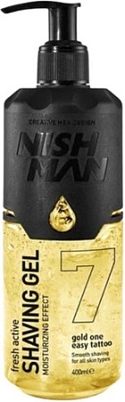 Гель для бритья Nishman 07 Gold One (400 мл)