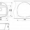 Кухонная мойка Granula 5050 (черный)