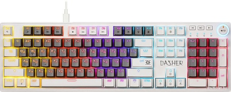 Клавиатура Defender Dasher GK-472 (серый/белый)