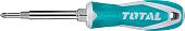 Набор отвертка с битами Total THT2506076 (4 предмета)