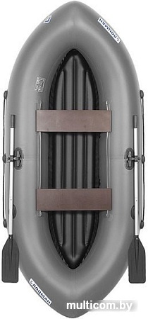 Гребная лодка Лоцман Турист ЛТ-300 ВНД (серый)