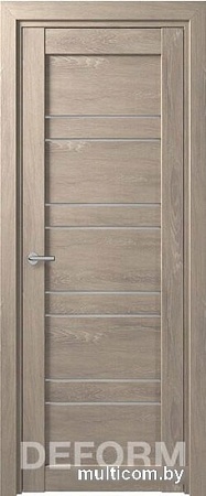 Межкомнатная дверь Юркас Deform D15 ДО 60x200 (дуб шале седой/мателюкс)