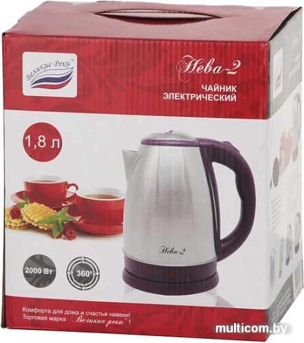 Электрочайник Великие Реки Нева-2 (бордовый)