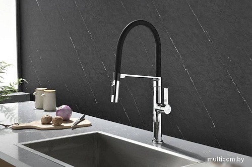 Смеситель Paulmark Barrel BA214029-CR (хром/черный)