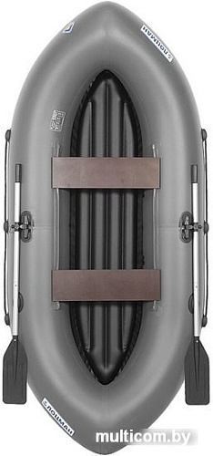 Гребная лодка Лоцман Турист ЛТ-300 ВНД (серый)