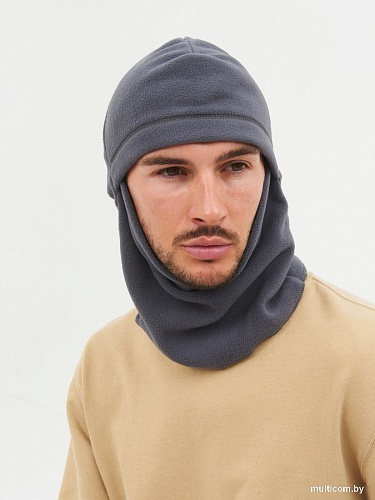 Горнолыжная балаклава Huntsman Флис 10460 (р-р 58-61, серый)