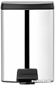 Brabantia Pedal Bin Silent 10 л прямоугольное (стальной полированный)