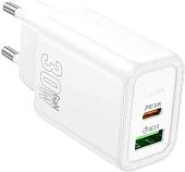 Сетевое зарядное Hoco N63 (белый)