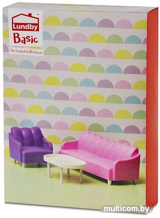 Мебель для кукольного домика Lundby Базовый набор для гостиной 60305400