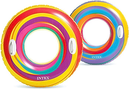 Круг для плавания Intex 59256 (цветные полосы)