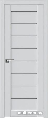 Межкомнатная дверь ProfilDoors 71U 80x200 (аляска, стекло графит)