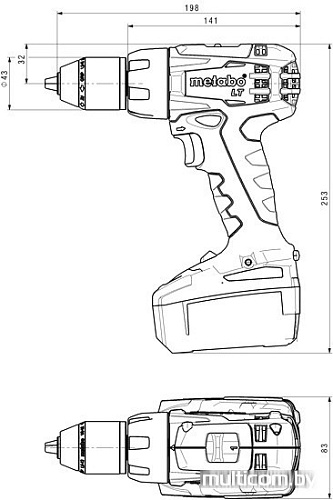 Дрель-шуруповерт Metabo BS 18 LT (3.5 А*ч)