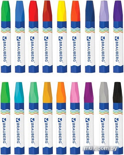 Восковые мелки BRAUBERG 222971 (18 цв)