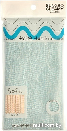 Мочалка Sungbo Cleamy Clean&Beauty Pure Cotton ShowerTowel (28x100)