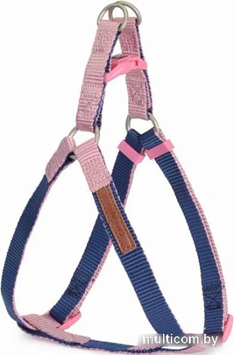 Шлея Camon DC119/P.01 (синий/розовый)