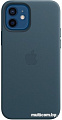 Чехол Apple MagSafe Leather Case для iPhone 12/12 Pro (балтийский синий)