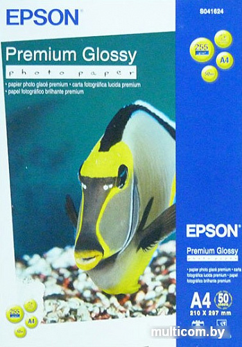 Фотобумага Epson Premium Glossy Photo Paper A4 50 листов (C13S041624)