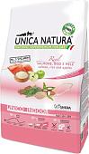 Сухой корм для кошек Unica Natura Unico Indoor с лососем, рисом и яблоком 350 г