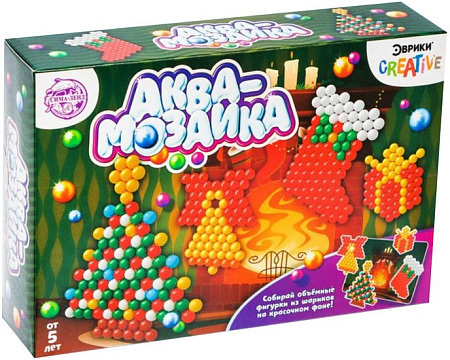 Развивающая игра Эврики Аквамозаика. Новогодняя елка 4378609