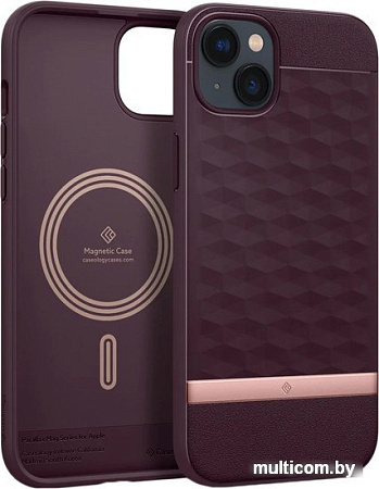 Чехол для телефона Caseology Parallax Mag iPhone 14 Plus ACS04929 (burgundy)