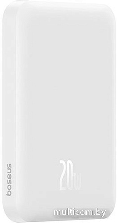Внешний аккумулятор Baseus Magnetic Mini Wireless Fast Charge Power Bank 20W 5000mAh (белый)