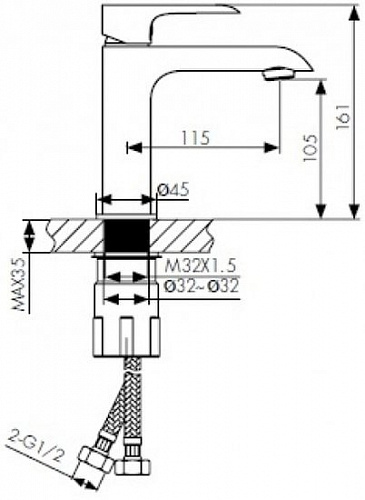 Смеситель Kaiser Nove 06011