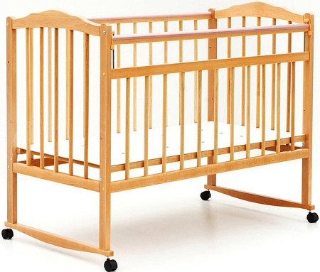 Детская кроватка Bambini 01 (темный орех/слоновая кость)