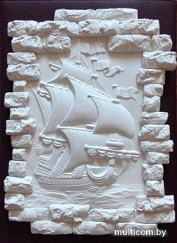 Декоративный камень Polinka Декор Фрегат (белый)