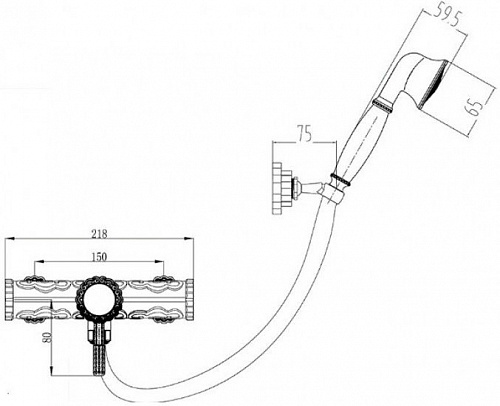 Смеситель ZorG A 120 DK-BR