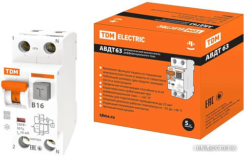 Дифференциальный автомат TDM Electric SQ0202-0009