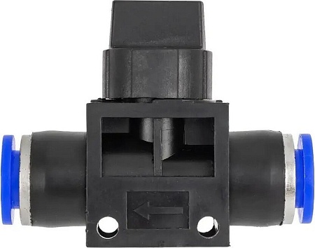 Фитинг Partner Фитинг для пластиковых трубок с краном 8x8мм PA-SHVFF08-08