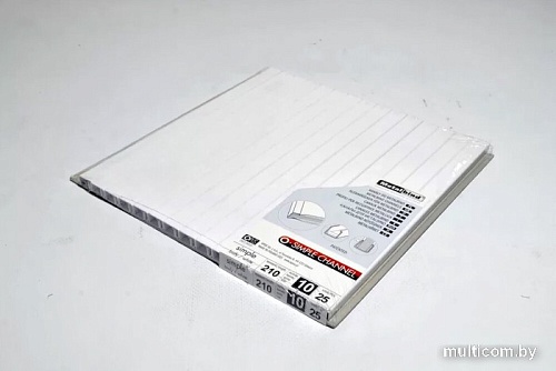 Металлический канал для переплета OPUS O.Simple Channel 210x10 мм OSC1021025BIA (25 шт, белый)