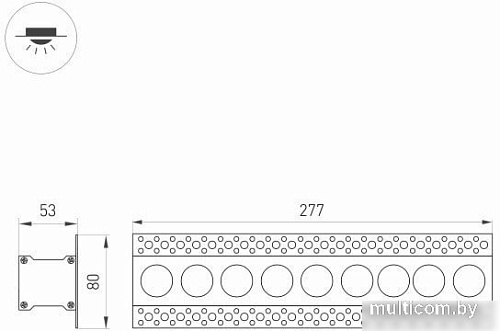 Точечный светильник Arlight MS-ORIENT-BUILT-TRIMLESS-TC-S38x277-20W Warm3000 031926