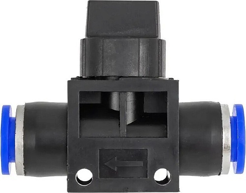 Фитинг Partner Фитинг для пластиковых трубок с краном 8x8мм PA-SHVFF08-08