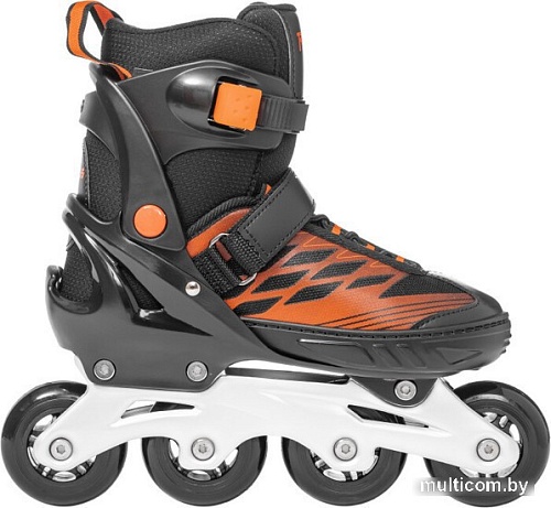 Роликовые коньки Ricos Stream PW-153B L (р. 40-43, черный/оранжевый)