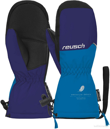 Горнолыжные перчатки Reusch Jerry Down R-Tex Xt Mitten 6285539-4005 (р-р 3, Surf The Web/Brilliant Blue)