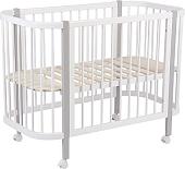Классическая детская кроватка Polini Kids Simple 350 (белый/серый)