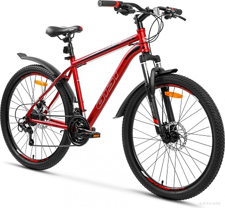 Велосипед AIST Quest Disc 26 р.20 2024 (разобранный, красный/черный)